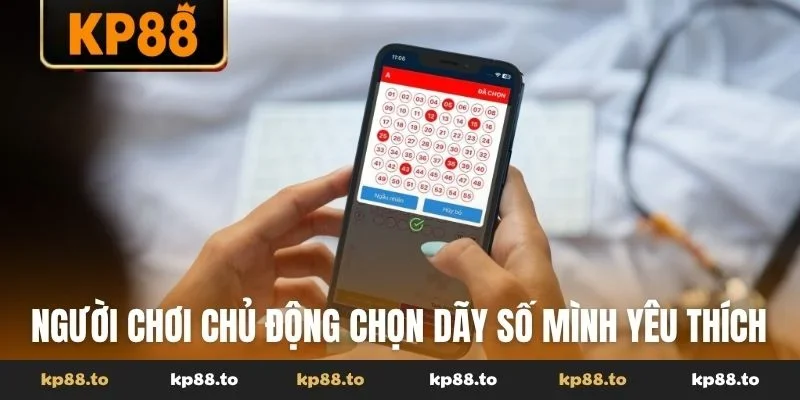 Người chơi chủ động chọn dãy số mình yêu thích để dự đoán