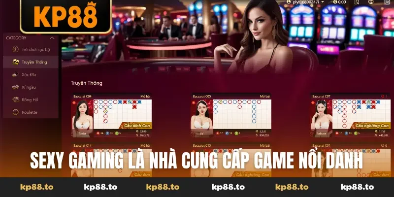 Sexy gaming là nhà cung cấp game nổi danh