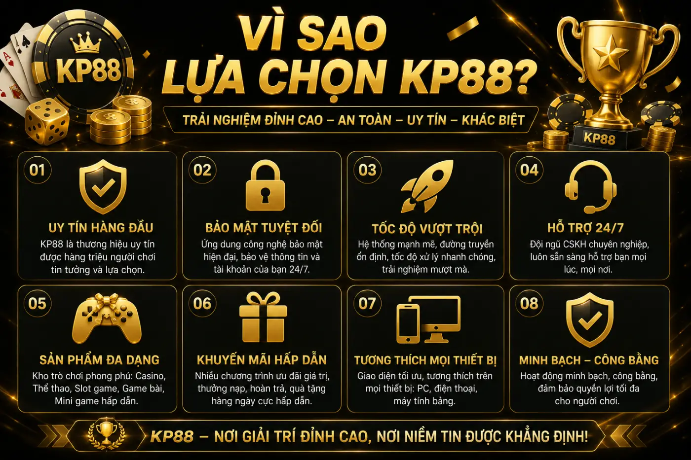 Vì Sao KP88 Được Nhiều Người Chơi Lựa Chọn?